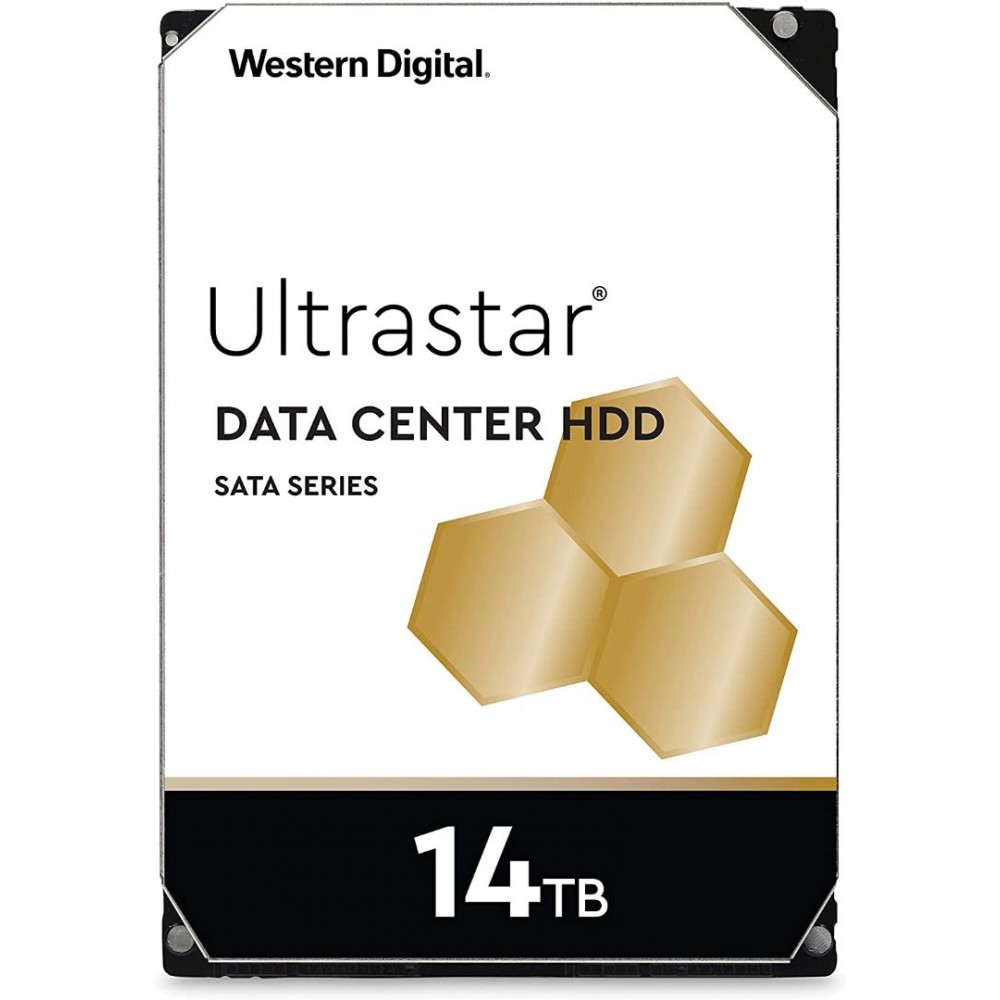 Western Digital 14TB Ultrastar DC HC530 SATA HDD - 7200 RPM Class, SATA 6 Gb/s, 512MB Cache, 3.5" - WUH721414ALE6L4