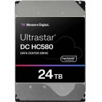 Western Digital Ultrastar DC HC580 24TB 3.5 SATA 6Gb/s Enterprise Hard Drive, 7200 RPM, 512MB Cache, CMR Technology, OptiNAND, Energy-Assisted Magnetic Recording (EAMR), Triple-Stage Actuator, HelioSeal Helium-Sealed, 298 MB/s Transfer, 2.5M Hours MTBF