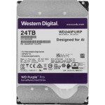 Western Digital WD Purple Pro 24TB 3.5 SATA 6Gb/s Surveillance Hard Drive, 7200 RPM, 512MB Cache, CMR Technology, Supports Up to 64 HD Cameras, AI-Enabled, Tarnish-Resistant Components, 550TB/Year Workload